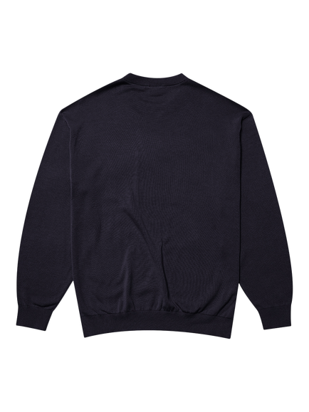 Parlez Pedlow Cotton Knitted Jumper, Midnight - view 2, Midnight
