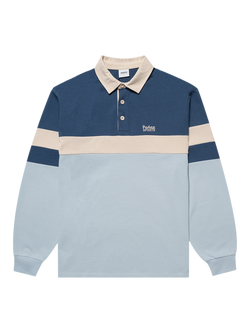 Parlez Plaza Cotton Rugby Top, Lagoon, Lagoon