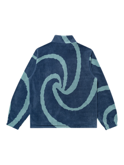Parlez Chevy 1/4 Zip Pattern Fleece, Lagoon - view 2, Lagoon