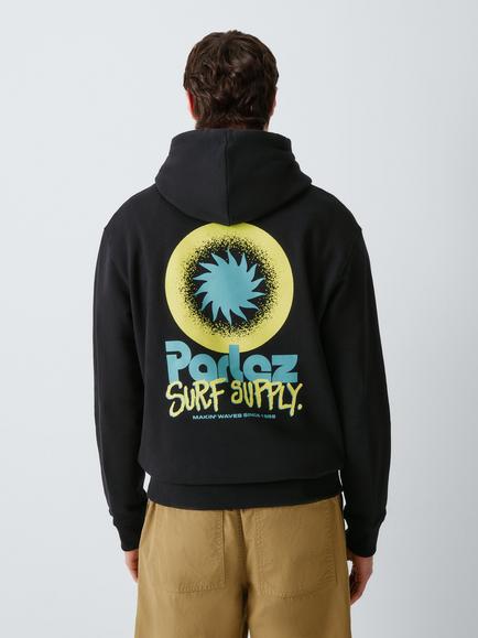 Parlez Submerge Cotton Blend Graphic Hoodie, Black - view 2, Black