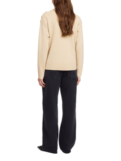 By Malene Birger Vanilla Pure Wool Jumper - view 2, Beige