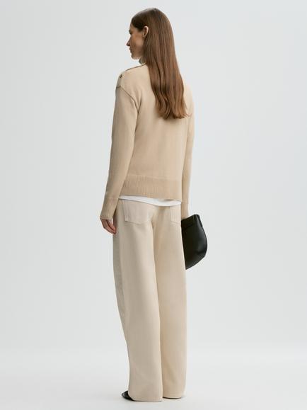 By Malene Birger Vanilla Pure Wool Jumper - view 2, Beige