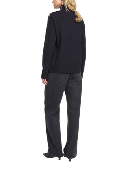 By Malene Birger Vanilla Pure Wool Jumper - view 2, Black