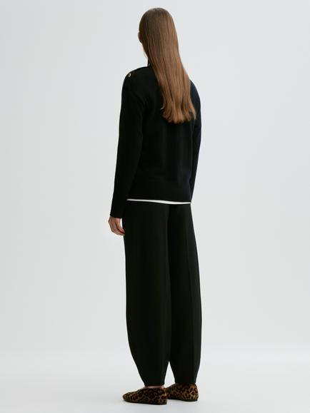 By Malene Birger Vanilla Pure Wool Jumper - view 2, Black
