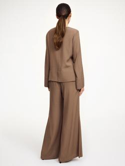 By Malene Birger Malukka Cut Out Detail Top, Chocolate - view 2, Chocolate