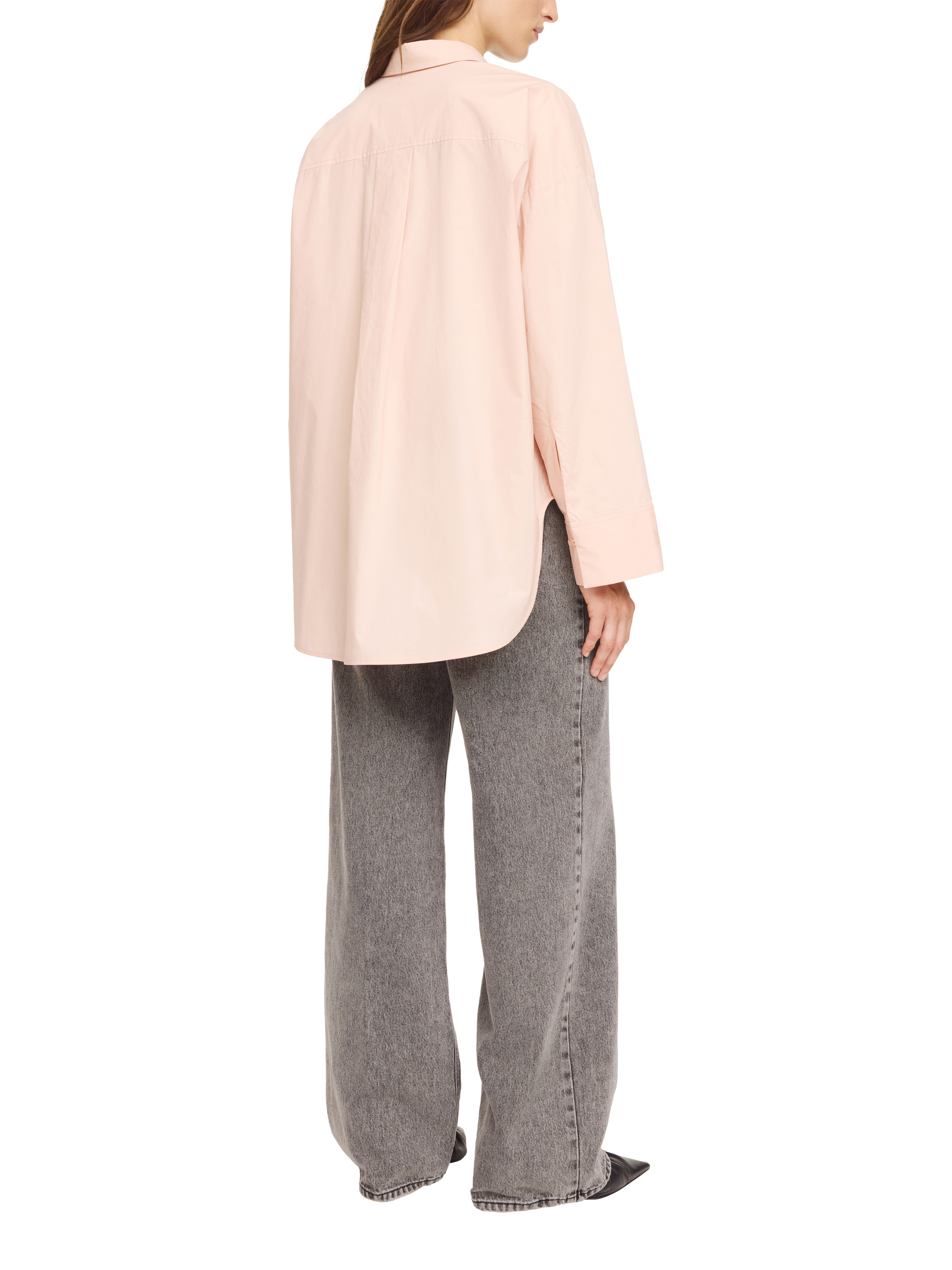 Product image 2 of 3, which shows By Malene Birger Derris Long Sleeve Shirt, Rose, 8