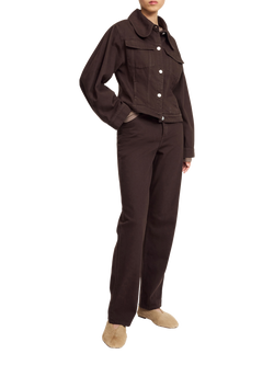 By Malene Birger Villies Denim Jacket, Brown, Brown