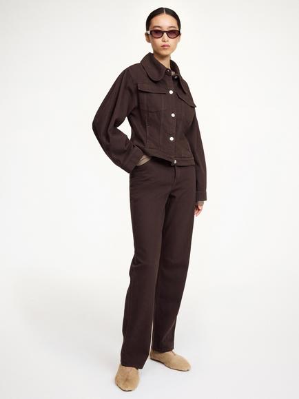 By Malene Birger Villies Denim Jacket, Brown