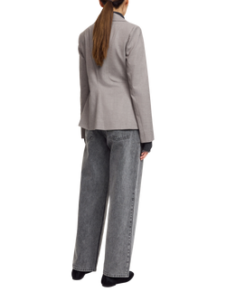 By Malene Birger Adrienna Single Breasted Blazer, Grey - view 2, Grey