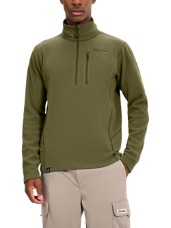Berghaus Men's Prism Micro Half Zip Fleece, Cheviot Green, Cheviot Green