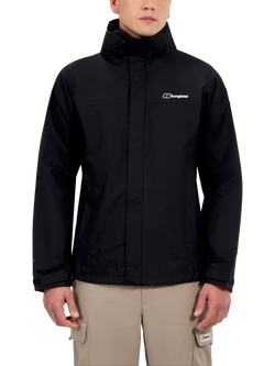 Berghaus Men's RG Alpha 2.0 Waterproof Jacket, Jet Black, Jet Black