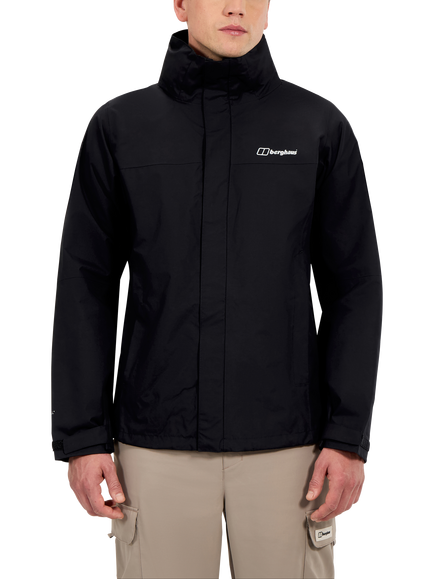 Berghaus Men's RG Alpha 2.0 Waterproof Jacket, Jet Black, Jet Black