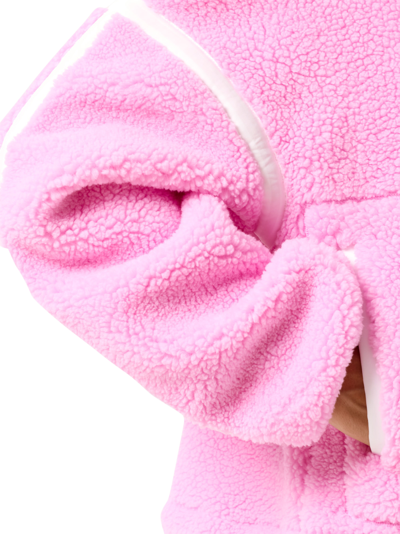 Product image 7 of 9, which shows Gym+Coffee Industry Half Zip Fleece, Cotton Candy, XXS