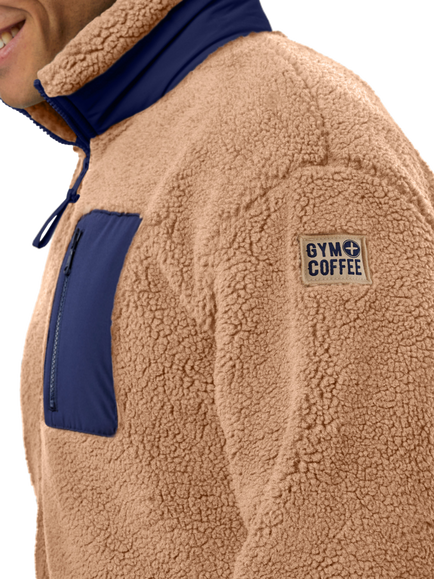 Gym+Coffee Industry Fleece - view 2, Sandstone
