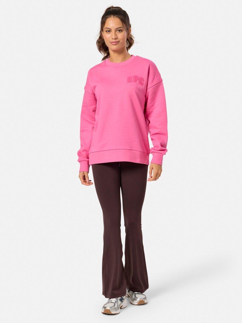 Product image 7 of 8, which shows Gym+Coffee Cascade Crew Jumper, Sangria Sunset, XXS