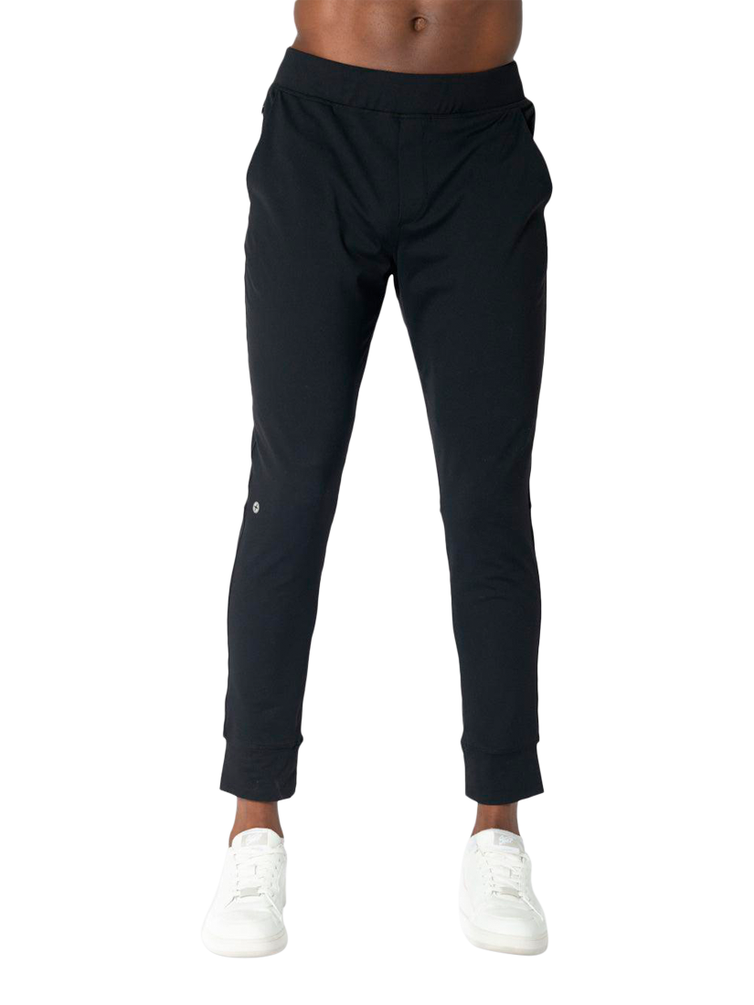 Product image 1 of 6, which shows Gym+Coffee MVP Base Joggers, Black, XXS