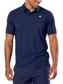 Gym+Coffee Men's Coffee Polo Shirt - view 2, Twilight Navy