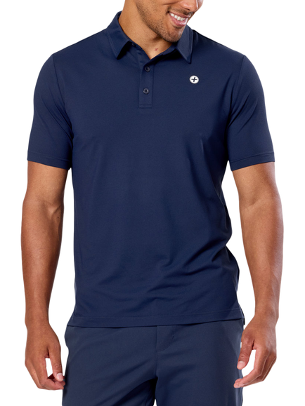 Gym+Coffee Men's Coffee Polo Shirt - view 2, Twilight Navy
