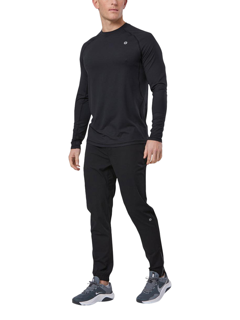 Product image 2 of 6, which shows Gym+Coffee Relentless Long Sleeve Top, Black, XXS