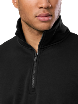 Gym+Coffee Men's Clubhouse Half Zip Oversized Sweatshirt - view 2, Black