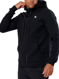 Gym+Coffee Men's Relentless Zip Hoodie, Black, Black