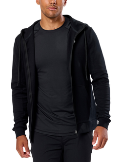 Gym+Coffee Men's Relentless Zip Hoodie, Black - view 2, Black