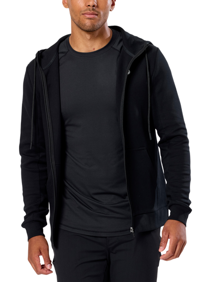 Gym+Coffee Men's Relentless Zip Hoodie, Black - view 2, Black