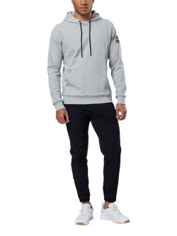 Gym+Coffee Men's Chill Hoodie - view 2, Grey Melange