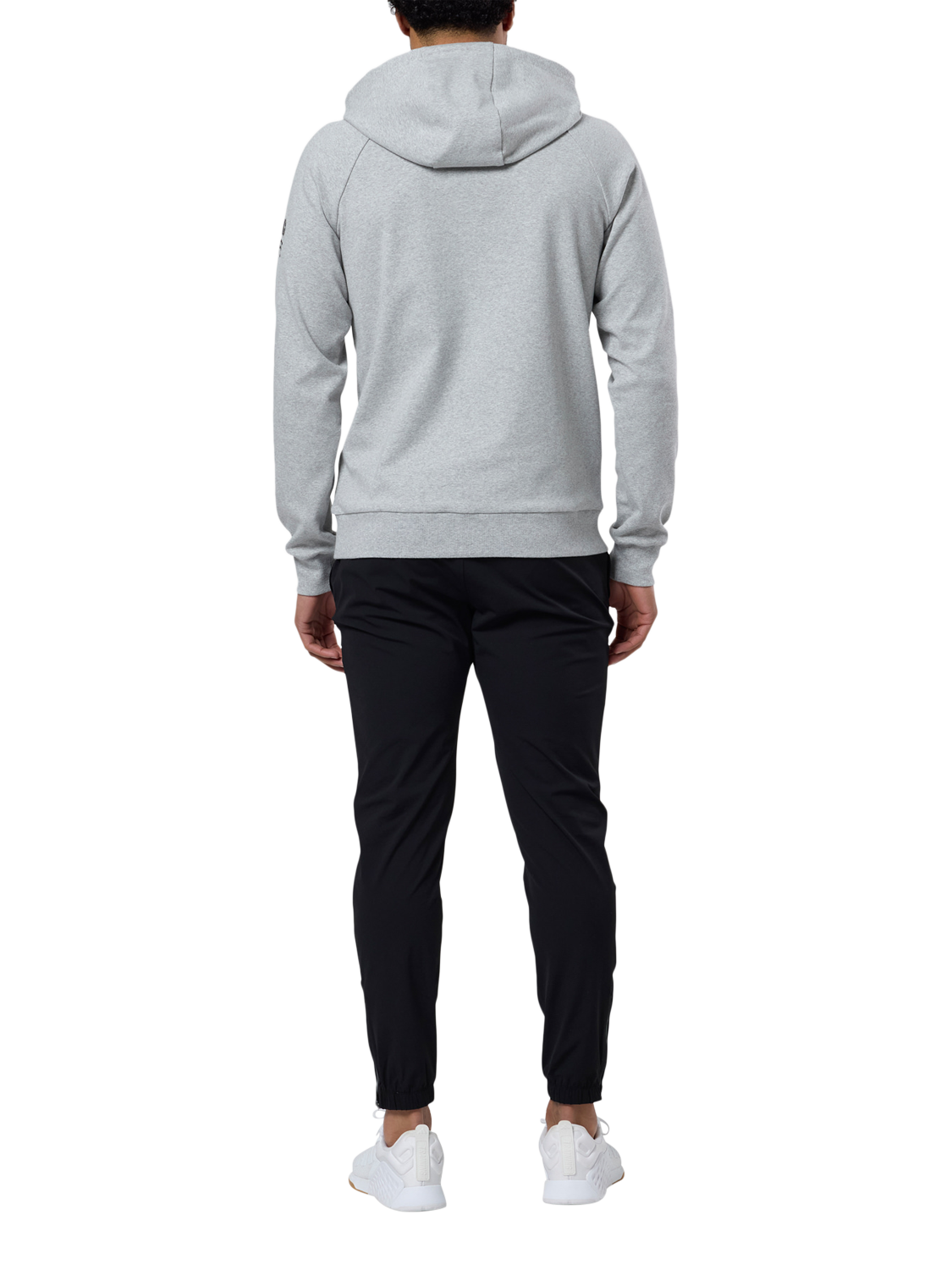 Product image 3 of 6, which shows Gym+Coffee Men's Chill Hoodie, Grey Melange, XXS