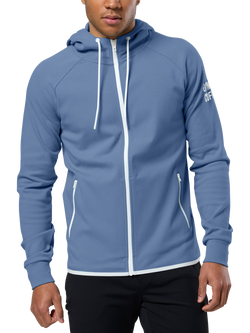 Gym+Coffee Chill Full Zip Hoodie - view 2, Oasis Blue