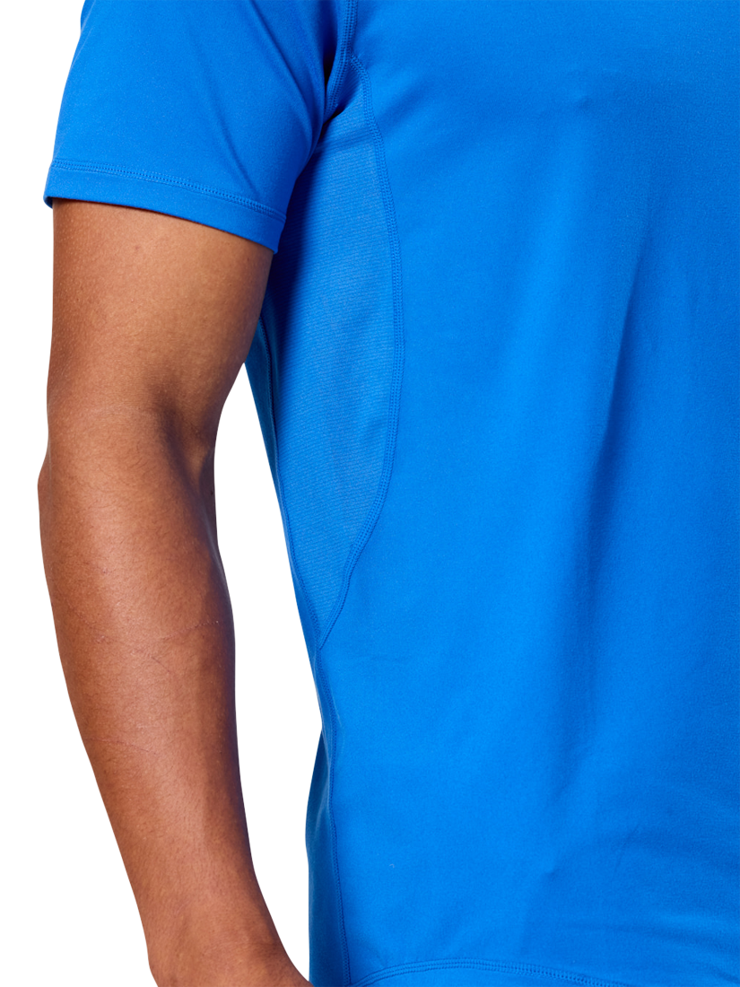 Product image 5 of 6, which shows Gym+Coffee Relentless T-Shirt, Azure Blue, XXS