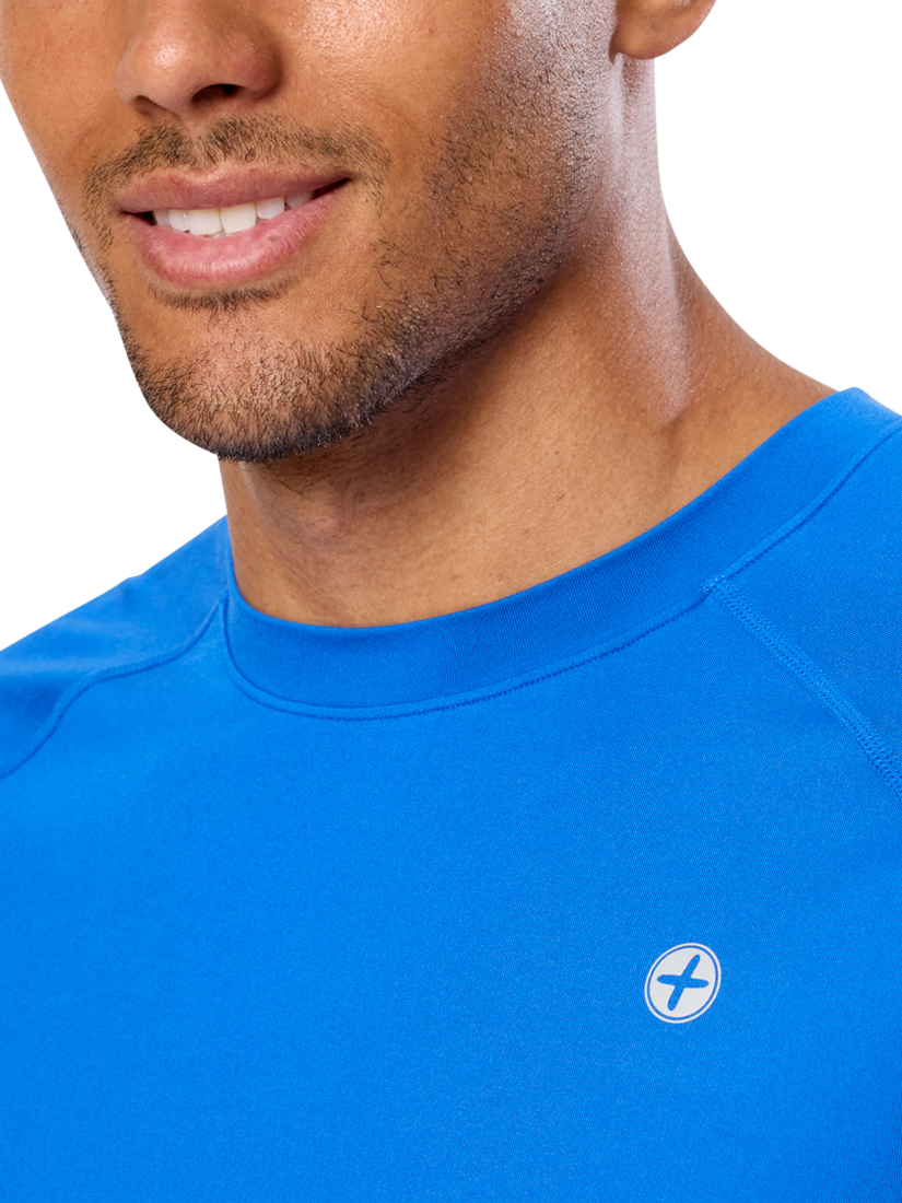 Product image 6 of 6, which shows Gym+Coffee Relentless T-Shirt, Azure Blue, XXS