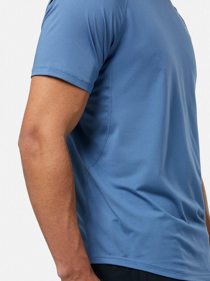 Product image 9 of 10, which shows Gym+Coffee Relentless T-Shirt, Oasis Blue, XXS