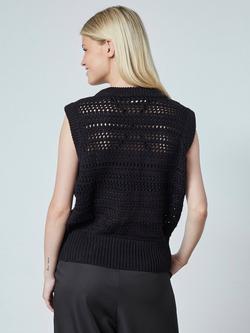 Sisters Point Helta Open Knit Top, Black - view 2, Black