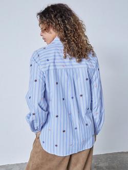 Sisters Point Stars and Stripes Blouse, Blue - view 2, Blue