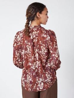 Sisters Point Elza Paisley Top, Bordeaux - view 2, Bordeaux