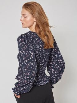 Sisters Point Nix Floral Top, Navy/Multi - view 2, Navy/Multi