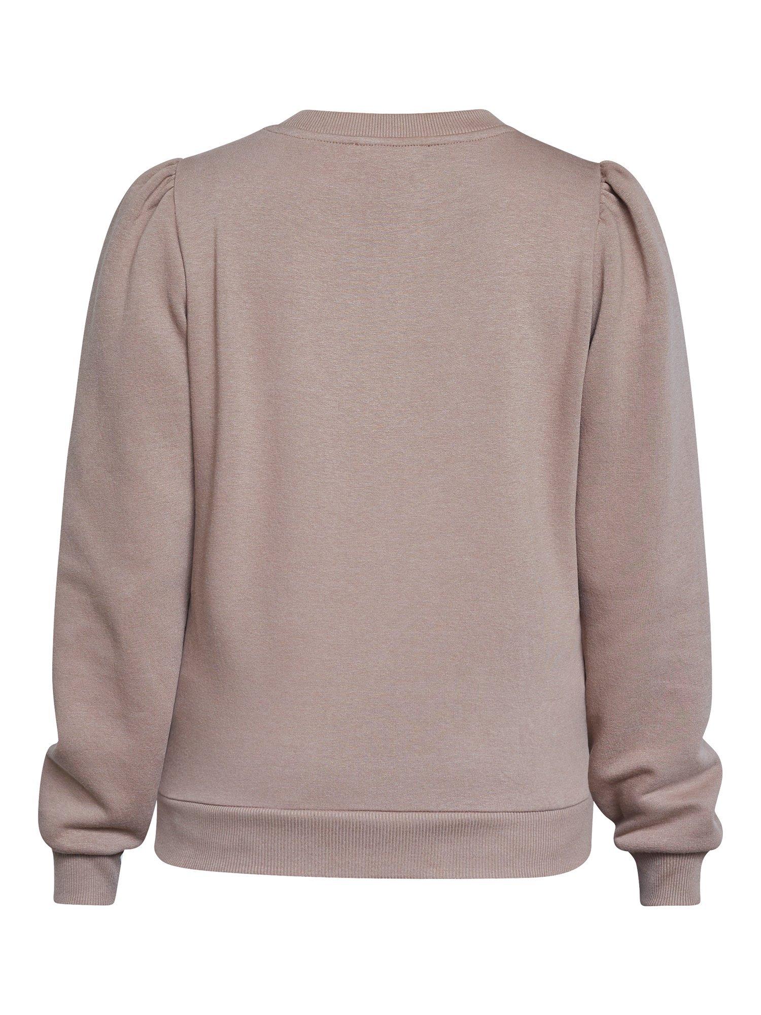 Product image 4 of 4, which shows Sisters Point Peva Puff Sleeve Sweatshirt, Cappuccino, XS