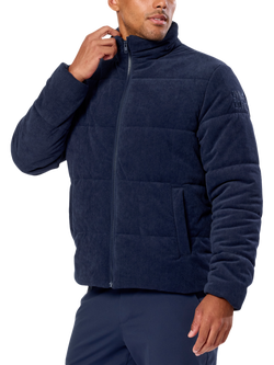 Gym+Coffee Unisex Cord Puffer Jacket - view 2, Twilight Navy