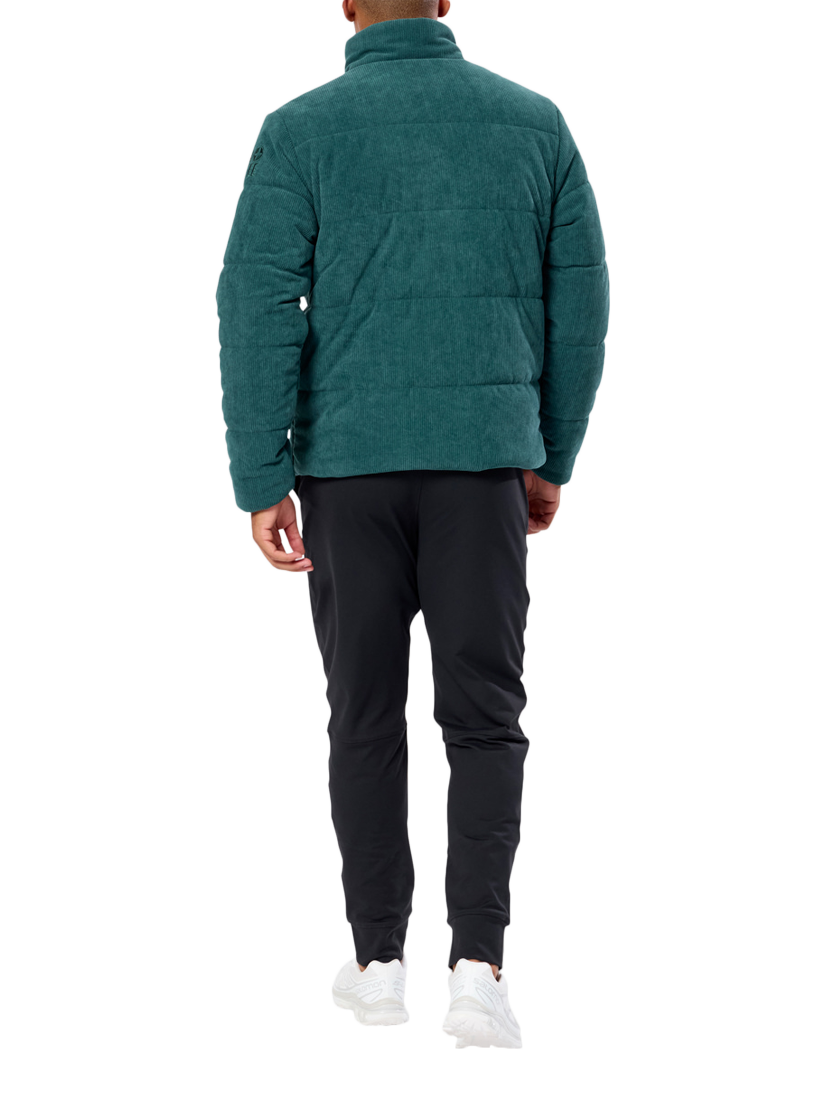 Product image 3 of 8, which shows Gym+Coffee Unisex Cord Puffer Jacket, Amazon Green, XXS