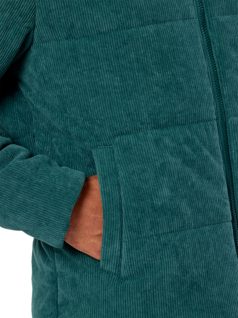 Product image 6 of 8, which shows Gym+Coffee Unisex Cord Puffer Jacket, Amazon Green, XXS