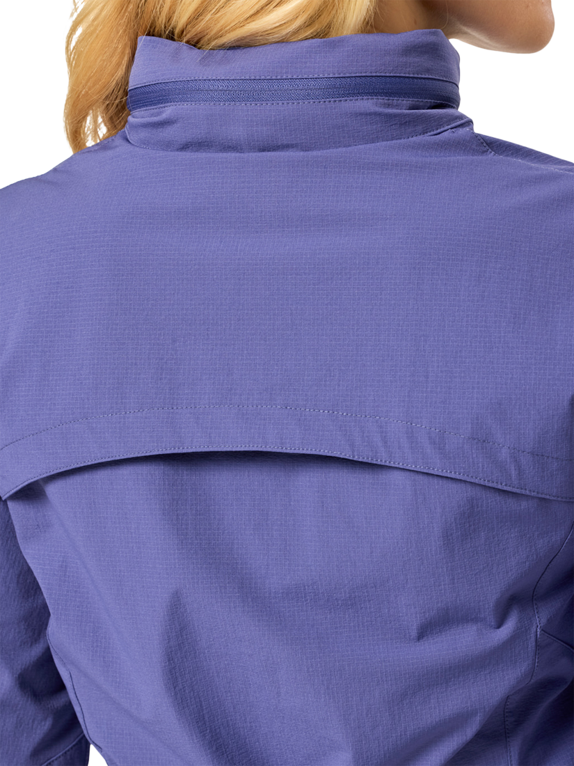 Product image 4 of 6, which shows Gym+Coffee Celero Jacket, Violet Smoke, XXS