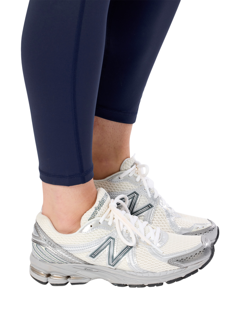 Product image 5 of 5, which shows Gym+Coffee Relentless 7/8 Leggings, Twilight Navy, XXS