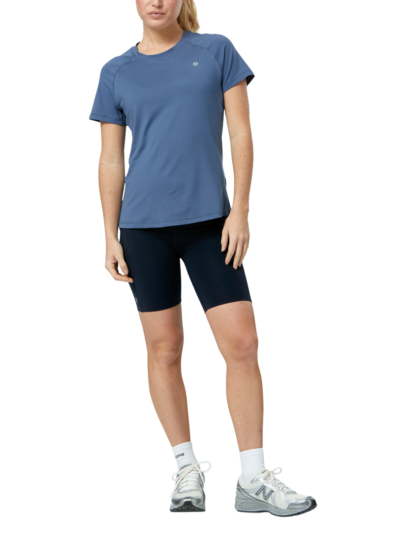 Product image 2 of 5, which shows Gym+Coffee Relentless T-Shirt, Oasis Blue, XXS