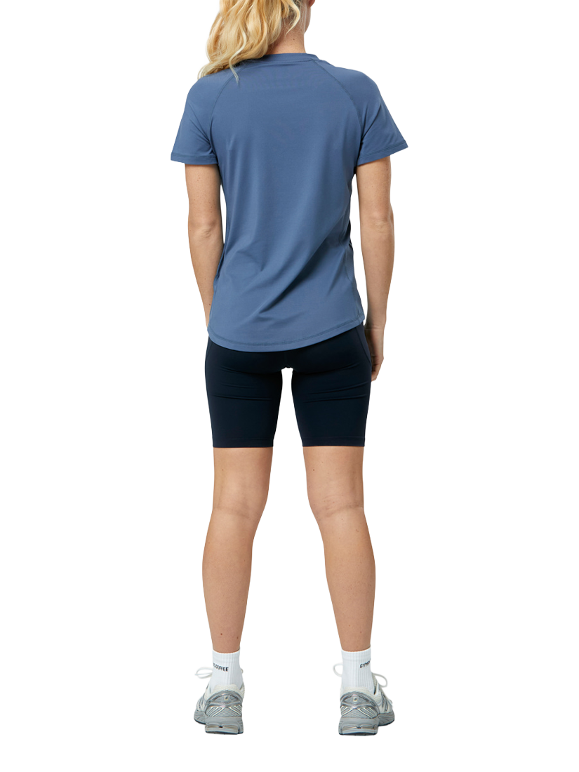 Product image 3 of 5, which shows Gym+Coffee Relentless T-Shirt, Oasis Blue, XXS