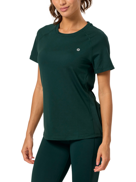 Gym+Coffee Women's Relentless T-Shirt, Amazon Green, Amazon Green