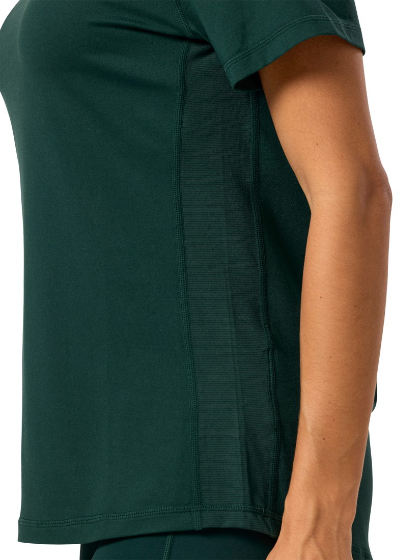 Product image 5 of 8, which shows Gym+Coffee Women's Relentless T-Shirt, Amazon Green, XXS