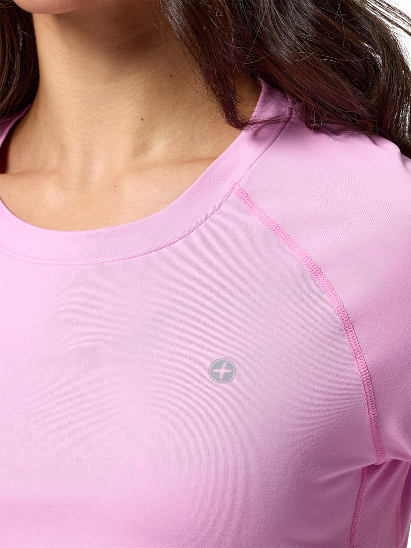 Product image 5 of 5, which shows Gym+Coffee Relentless T-Shirt, Cotton Candy, XXS