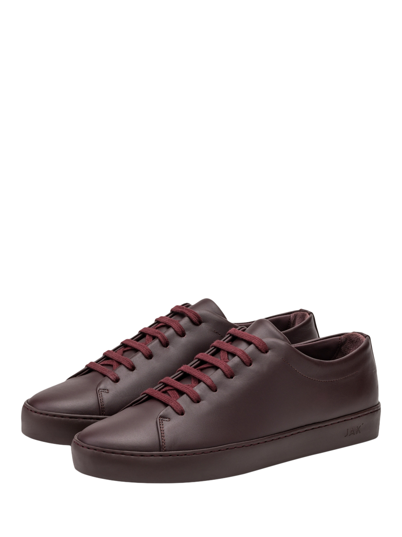 Product image 2 of 4, which shows JAK Royal Leather Trainers, Vino, EU40