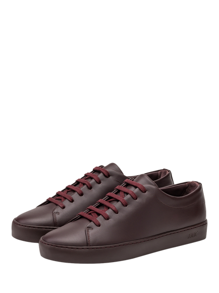 JAK Royal Leather Trainers, Vino - view 2, Vino